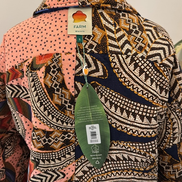 Farm Rio Mixed Yawanawa Double Face Jacket - Picture 6 of 8